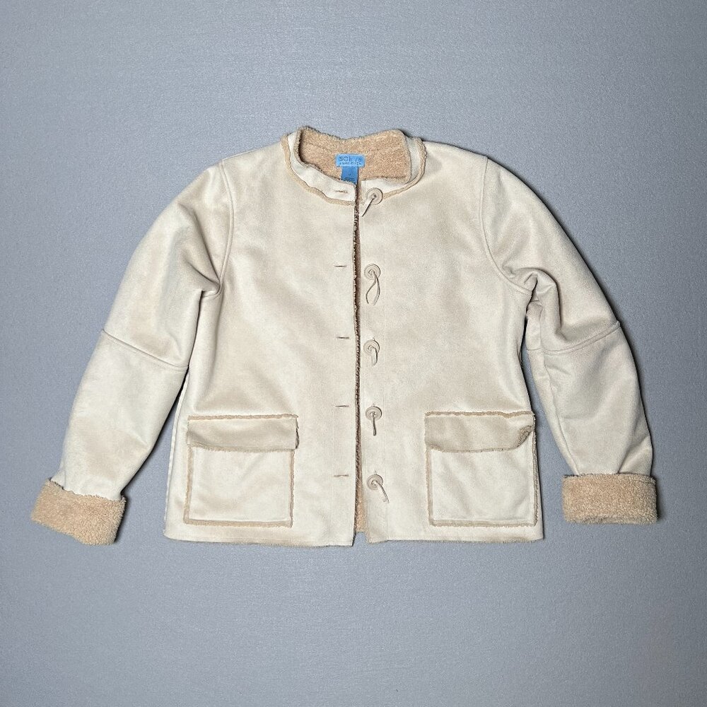 Sigrid Olsen Faux Shearling Jacket — Size Medium